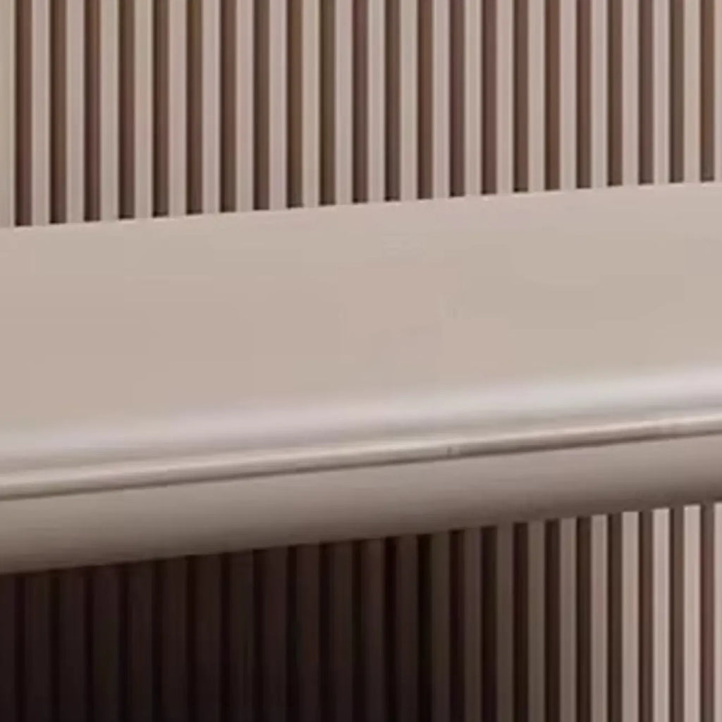 Banc de chambre minimaliste long en cuir rembourré avec rangement