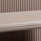 Banc de chambre minimaliste long en cuir rembourré avec rangement