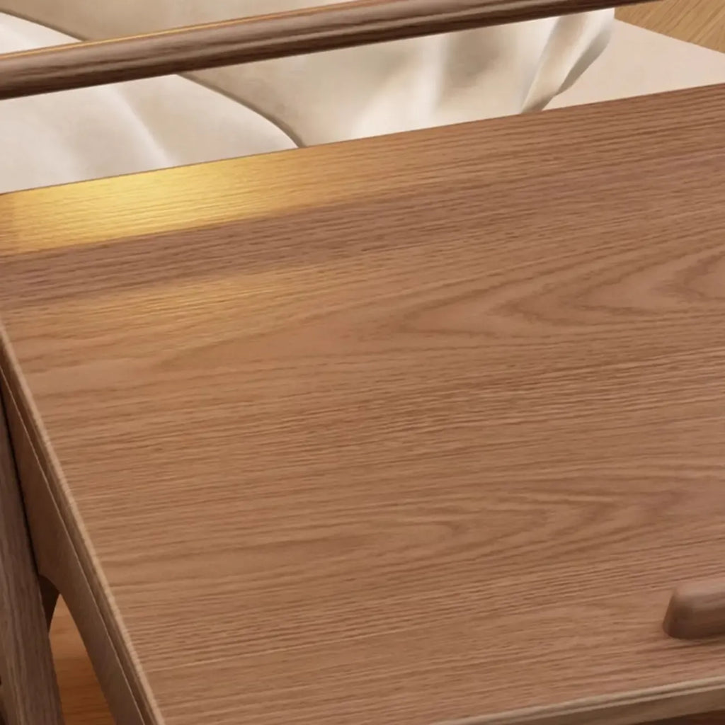 Table d'appoint pliante à 3 niveaux en bois, plateau rabattable, couleur noyer, à roulettes