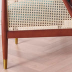 Fauteuil d'appoint glamour en flanelle à dossier haut et accoudoirs blancs