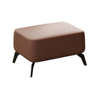 Fauteuil d'appoint moderne en cuir résistant aux chats avec repose-pieds