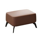 Fauteuil d'appoint moderne en cuir résistant aux chats avec repose-pieds
