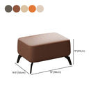 Fauteuil d'appoint moderne en cuir résistant aux chats avec repose-pieds