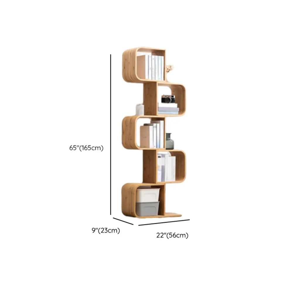 Bibliothèque artistique Oka moderne à cube ouvert géométrique