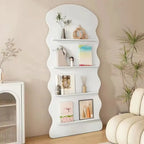Bibliothèque décorative en bois brun à 3 étagères