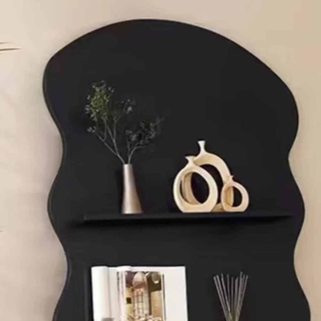 Bibliothèque décorative en bois brun à 3 étagères