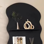 Bibliothèque décorative en bois brun à 3 étagères