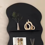 Bibliothèque décorative en bois brun à 3 étagères