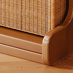 Bibliothèque moderne en bois brun, style échelle, pour le rangement de bureau