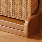Bibliothèque moderne en bois brun, style échelle, pour le rangement de bureau