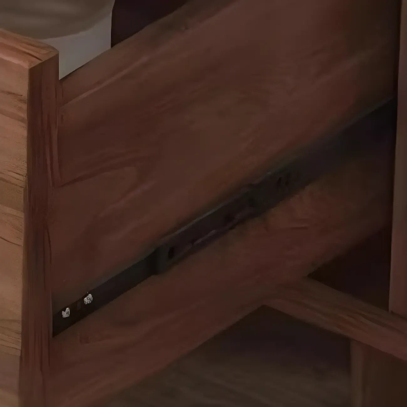 Armoire de rangement de cuisine en rotin bois moyen, finition naturelle
