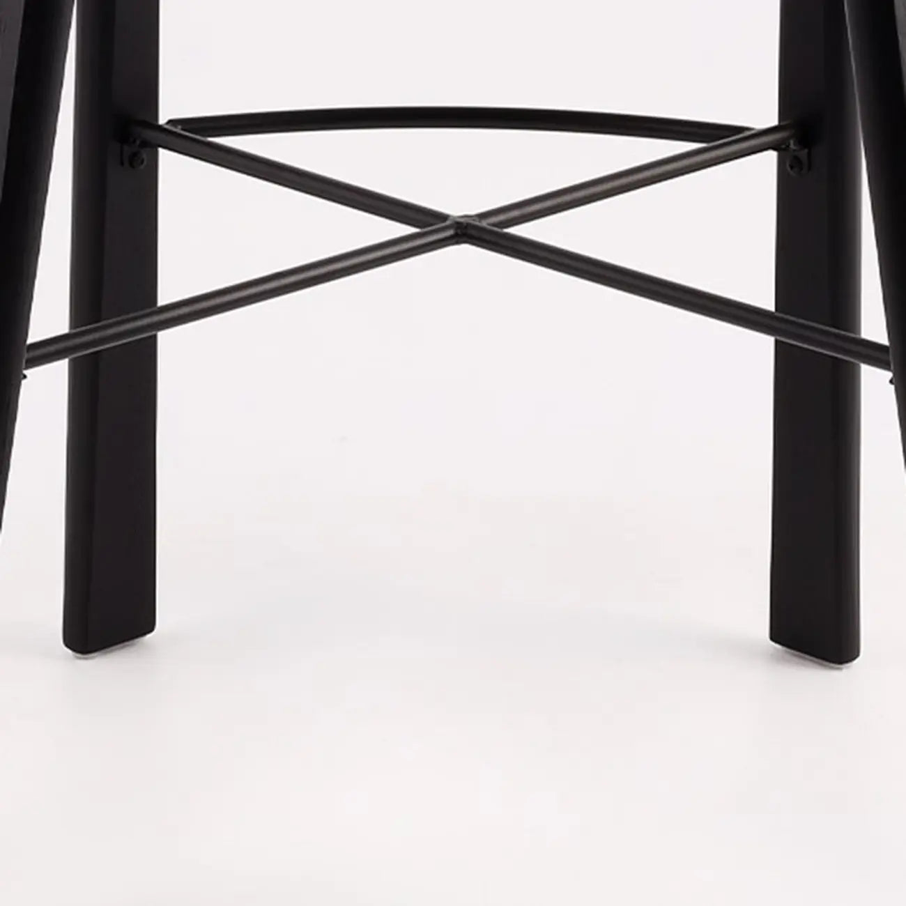 Tabourets de bar modernes en frêne noir rembourrés