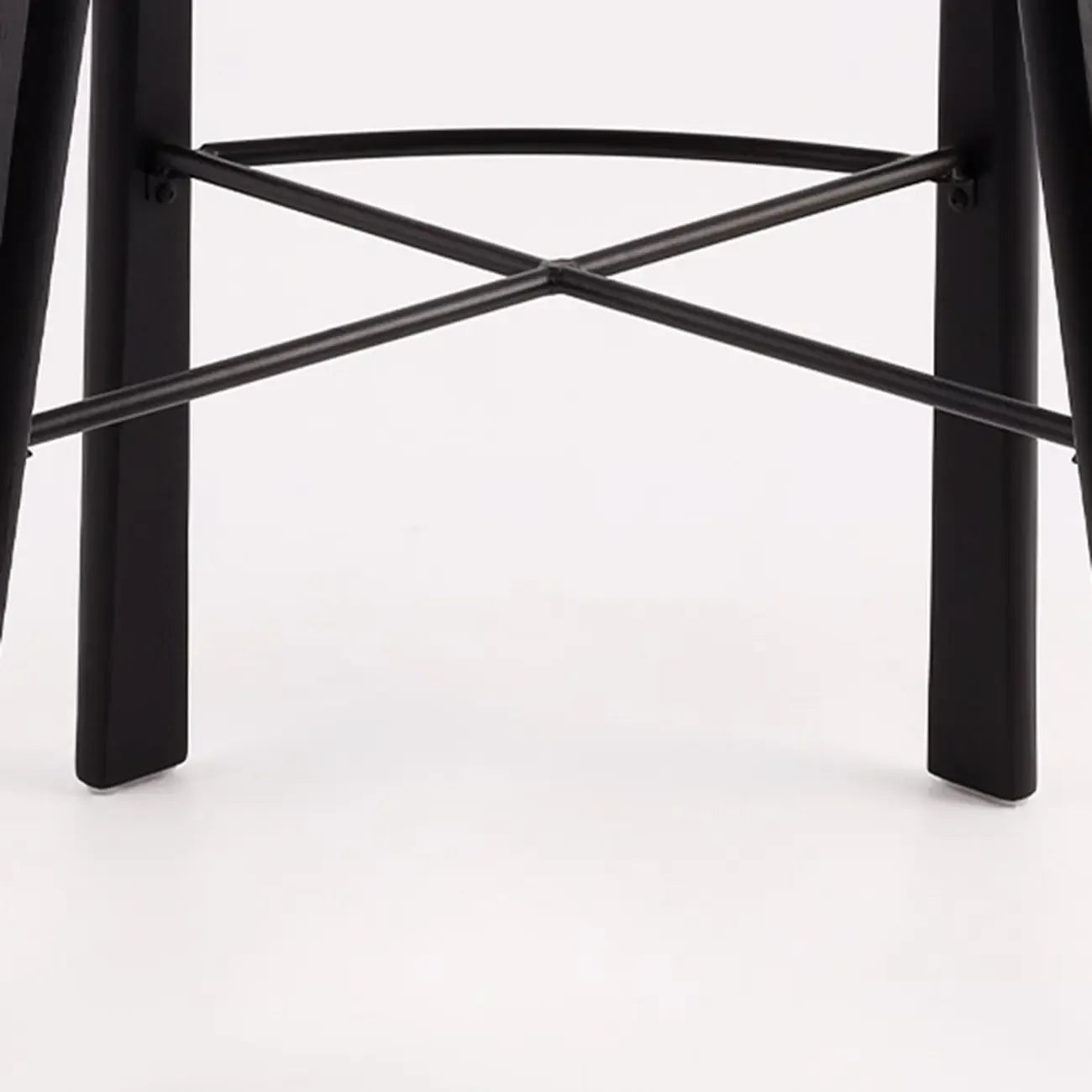 Tabourets de bar modernes en frêne noir rembourrés