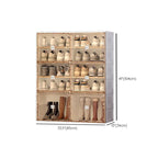Boîtes à chaussures portables Glam en plastique transparent blanc