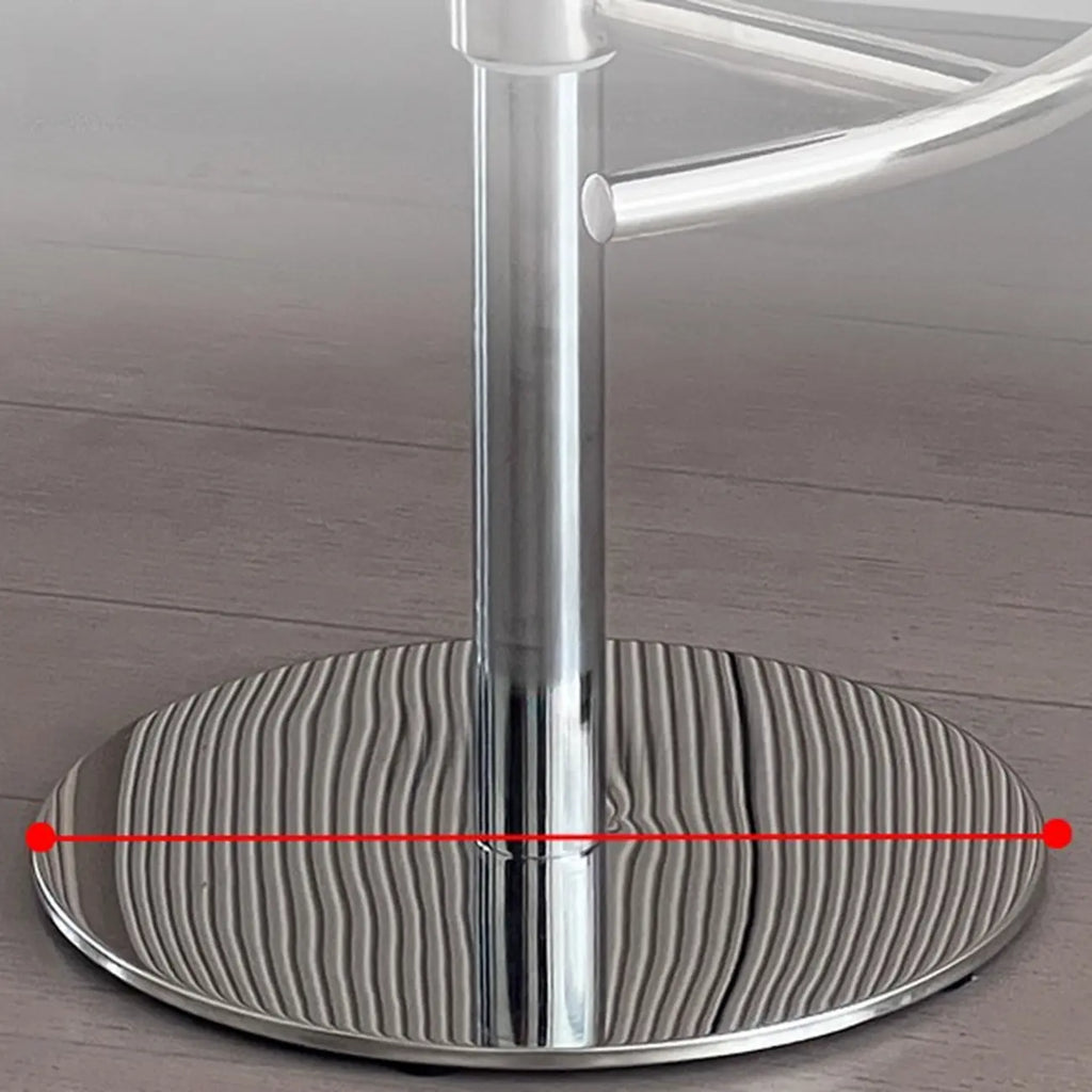 Tabourets de bar minimalistes en cuir beige à selle