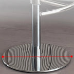 Tabourets de bar minimalistes en cuir beige à selle