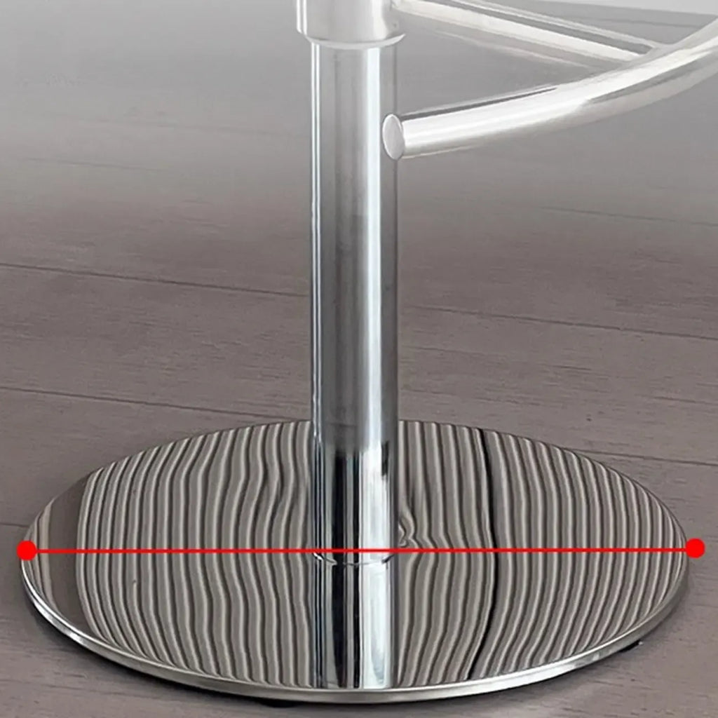Tabourets de bar minimalistes en cuir beige à selle