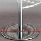 Tabourets de bar minimalistes en cuir beige à selle
