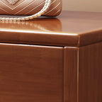 Banc d'entrée compact en noyer avec tiroir