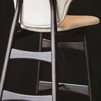 Tabourets de bar modernes en cuir de vachette pleine fleur pour la maison