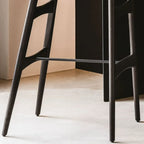 Tabourets de bar modernes en cuir de vachette pleine fleur pour la maison