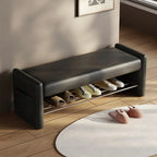 Banc contemporain petit modèle capitonné avec assise rembourrée