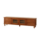 Commode vintage en bois de noyer avec meuble TV intégré