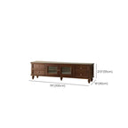Commode vintage en bois de noyer avec meuble TV intégré