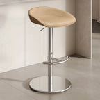Tabourets de bar en cuir sur pied, style industriel moderne