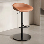 Tabourets de bar en cuir sur pied, style industriel moderne