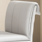 Chaise de salle à manger moderne en similicuir avec pieds en alliage