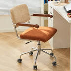 Chaise de bureau moderne réglable en tissu et structure métallique