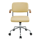 Chaise de bureau moderne réglable en tissu et structure métallique