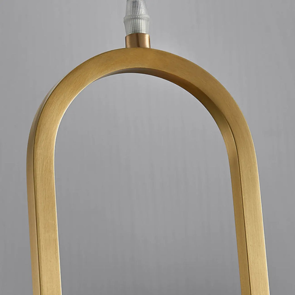 Suspension cylindrique en pierre et métal réglable