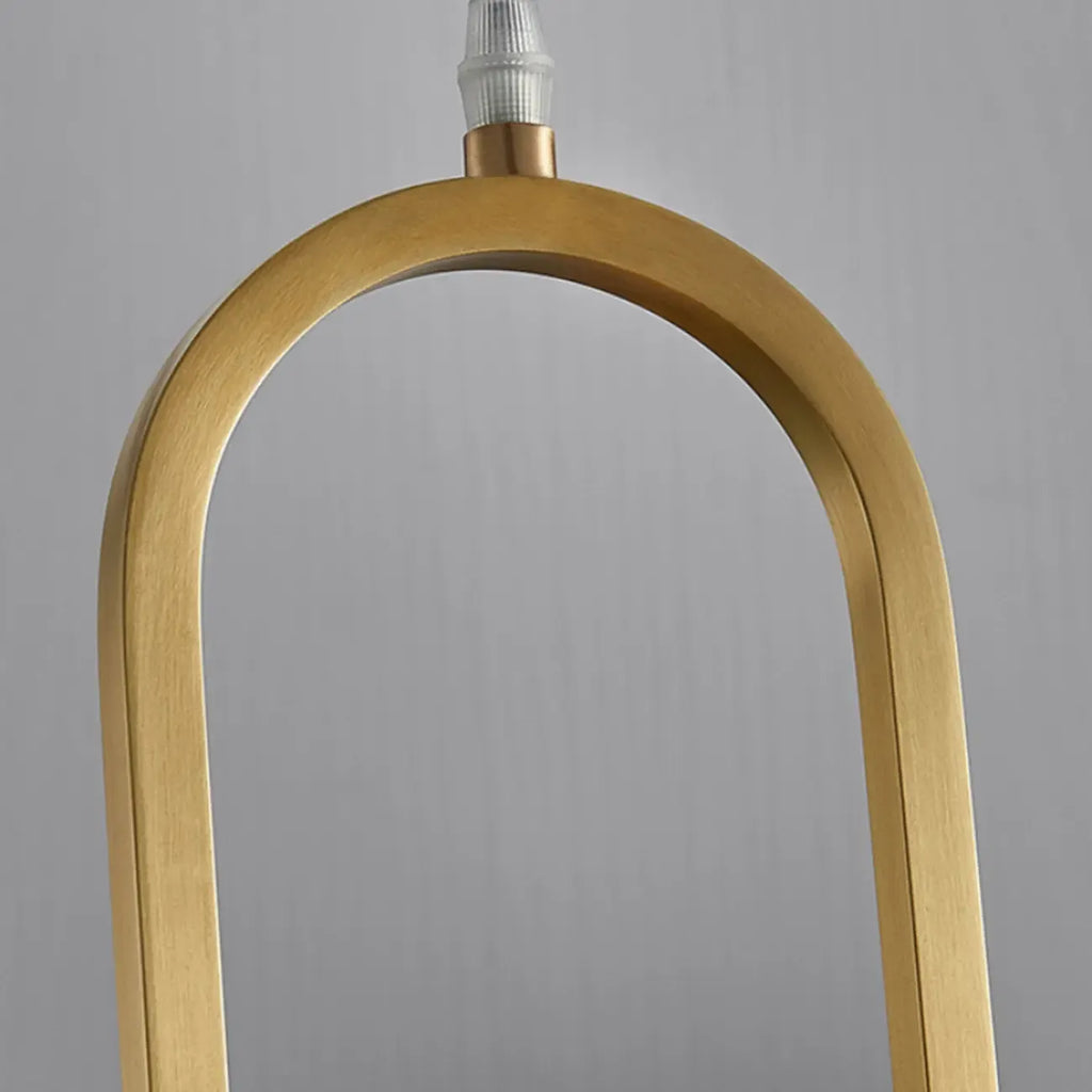 Suspension cylindrique en pierre et métal réglable