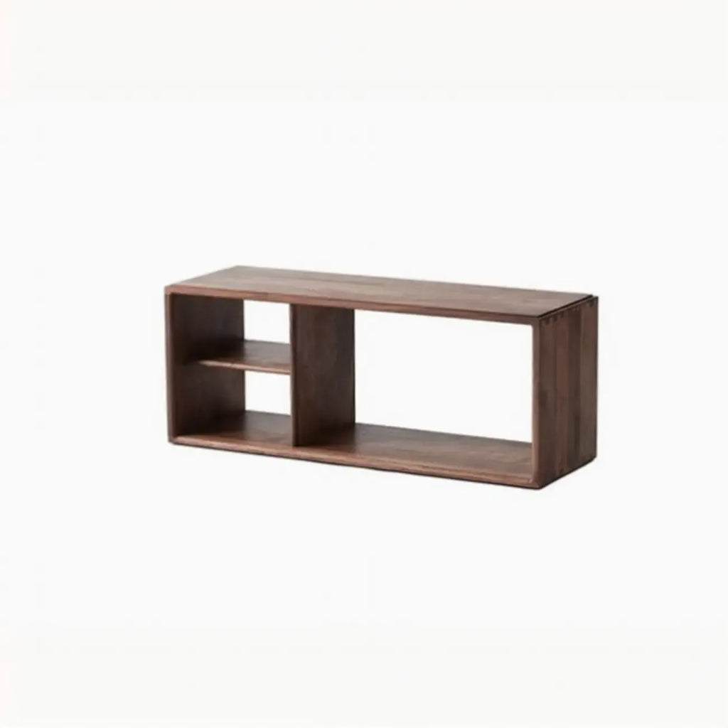 Étagère de rangement cubique ouverte en bois marron