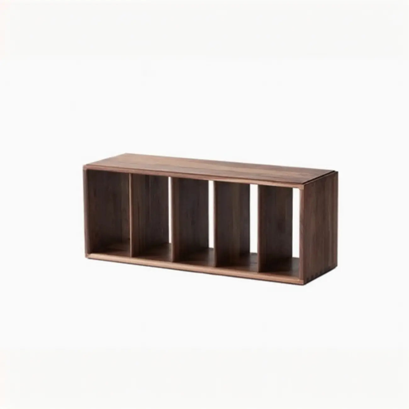 Étagère de rangement cubique ouverte en bois marron