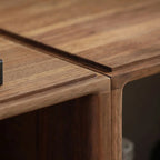 Étagère de rangement cubique ouverte en bois marron