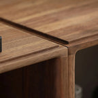 Étagère de rangement cubique ouverte en bois marron