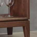 Étagère de rangement cubique ouverte en bois marron