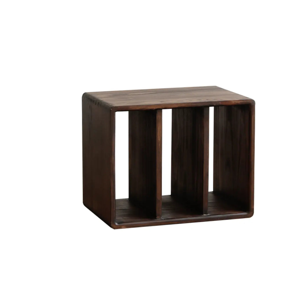 Étagère de rangement cubique ouverte en bois marron