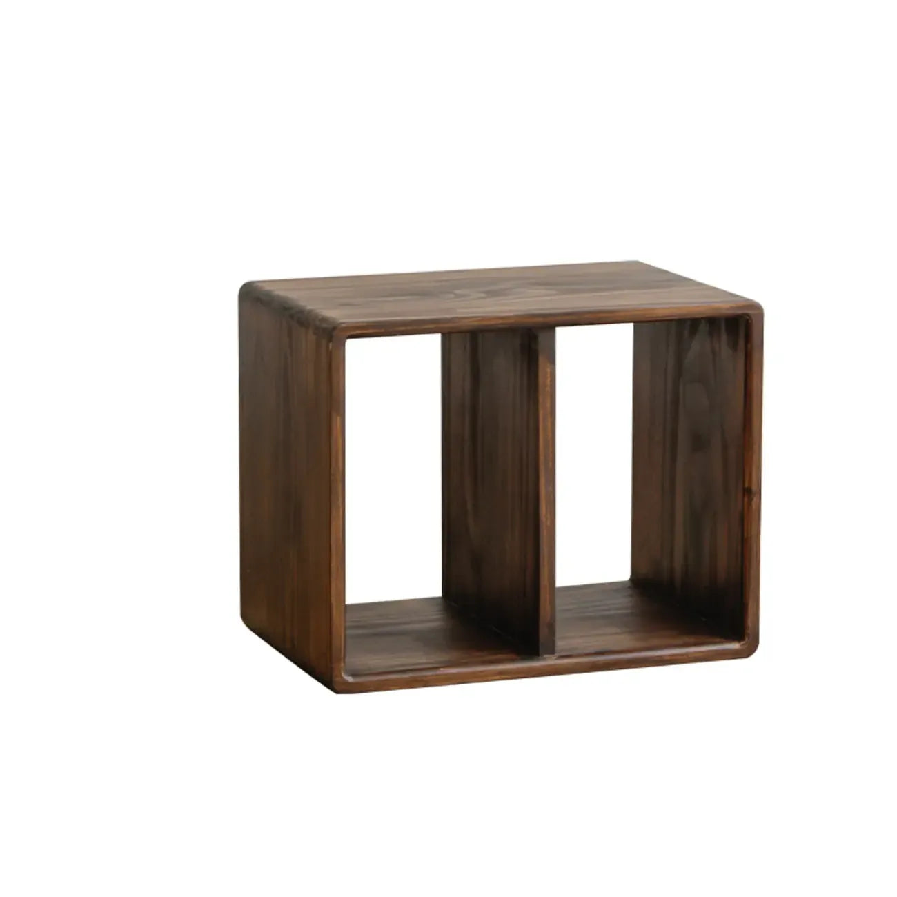 Étagère de rangement cubique ouverte en bois marron