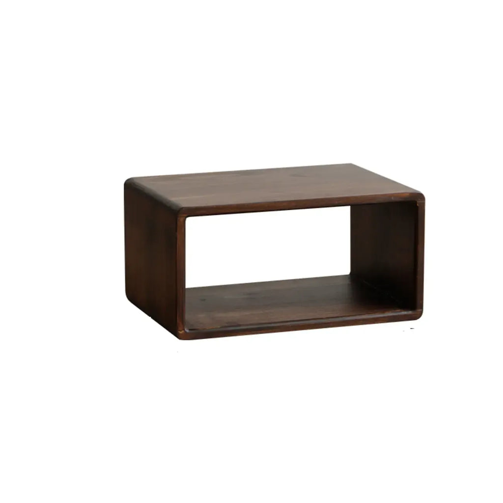 Étagère de rangement cubique ouverte en bois marron
