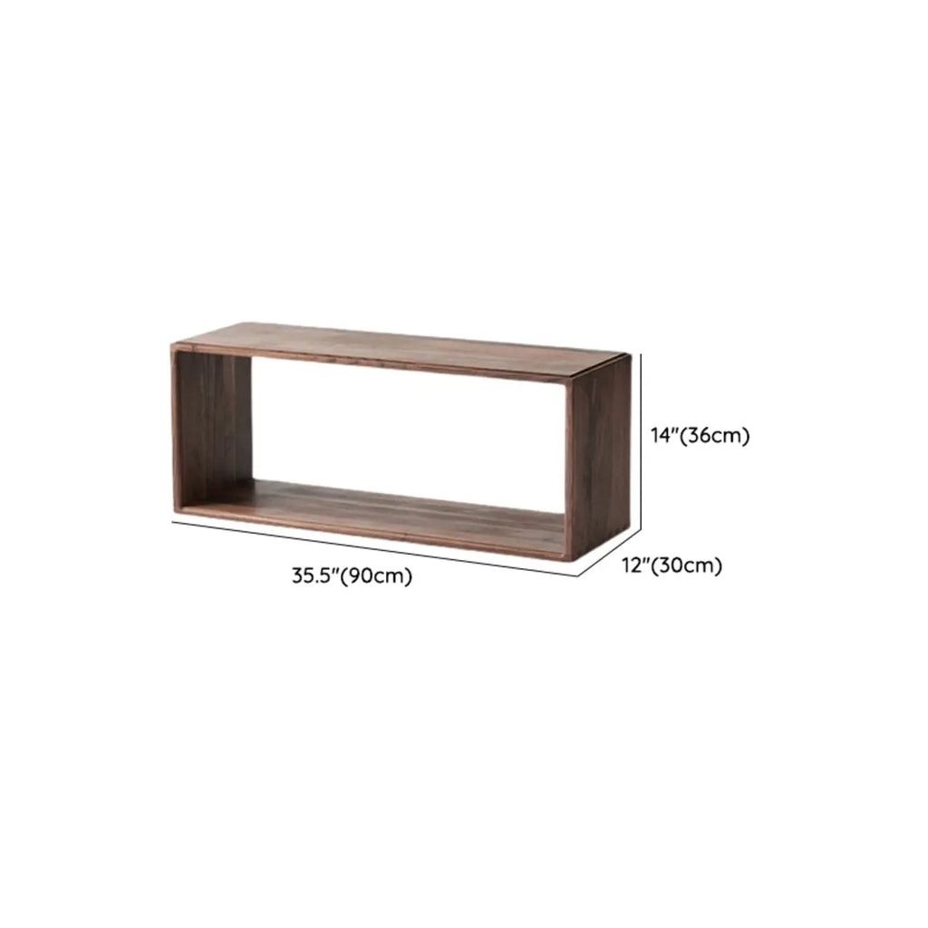 Étagère de rangement cubique ouverte en bois marron