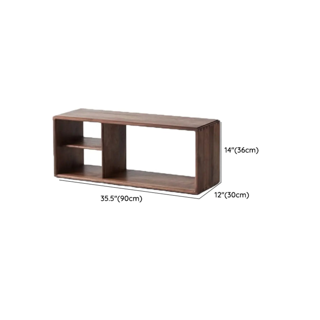 Étagère de rangement cubique ouverte en bois marron
