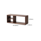 Étagère de rangement cubique ouverte en bois marron