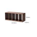 Étagère de rangement cubique ouverte en bois marron