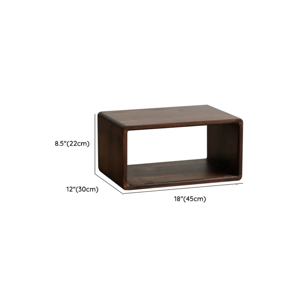 Étagère de rangement cubique ouverte en bois marron