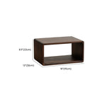 Étagère de rangement cubique ouverte en bois marron