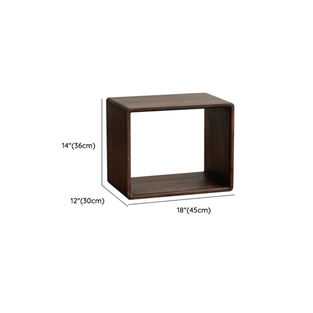 Étagère de rangement cubique ouverte en bois marron